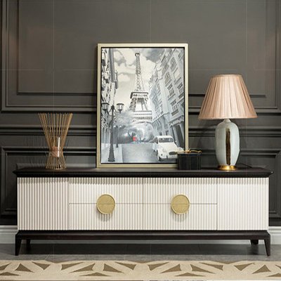 实木电视柜储物柜