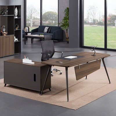 乌金木色办公桌