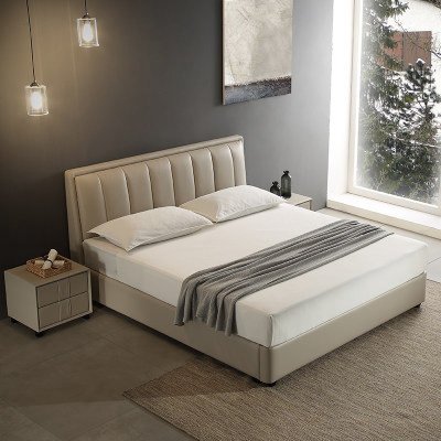 现代简约双人床